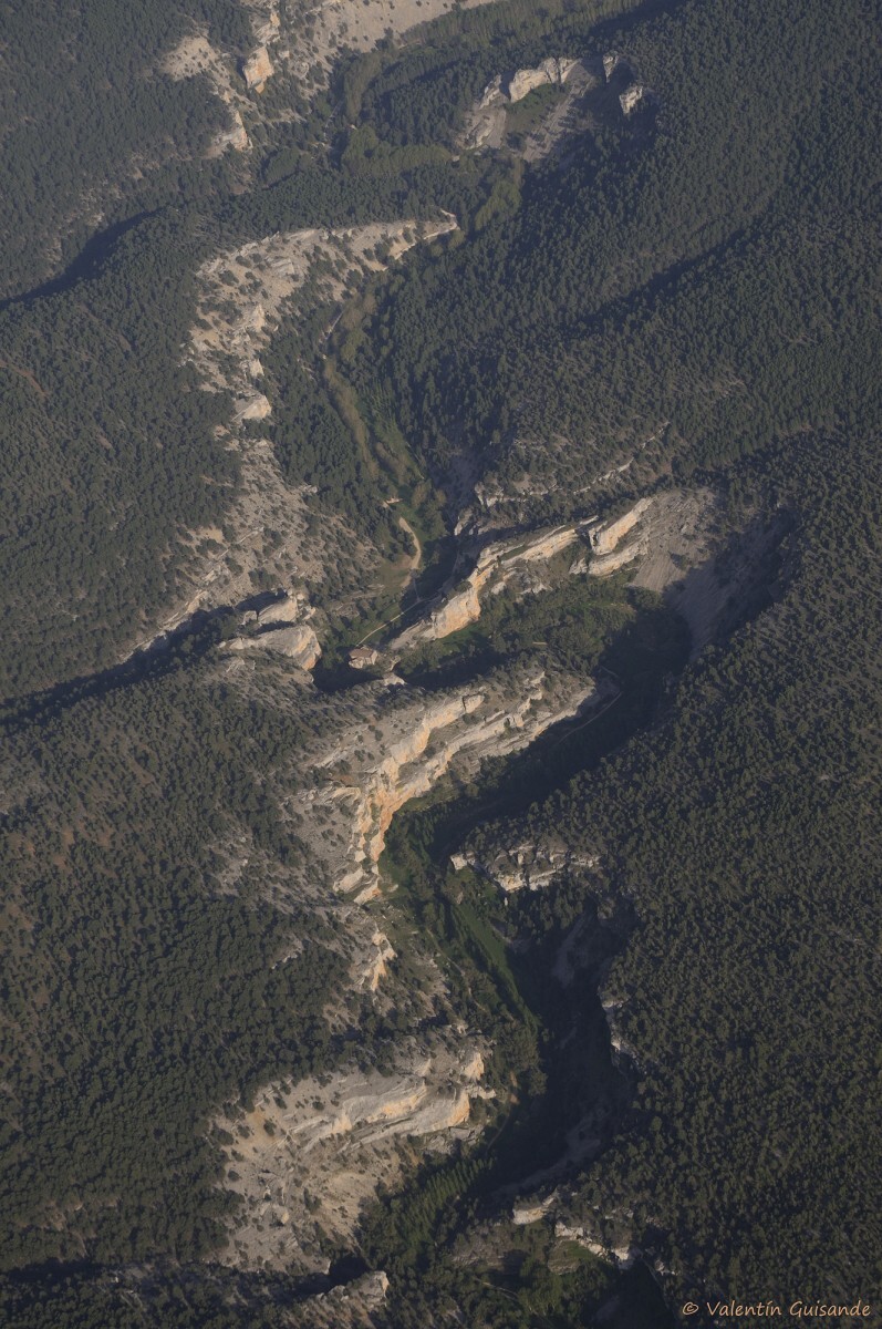 Cañón del Río Lobos desde el cielo